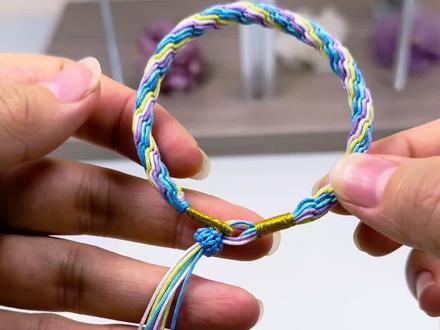 轮回手绳完整版教程来喽#编绳教程 #纯手工编绳 #手绳编织