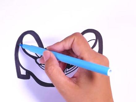 画双小皮鞋,有没有人想跳Disco?#简笔画 #亲子 #画画