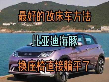 比亚迪海豚座椅改装,海豚床车改装,座椅躺平,座椅改平变床 #比亚迪海豚 #海豚座椅改装 #比亚迪海豚骑士版 #海豚自驾游 #比亚迪海豚新能源