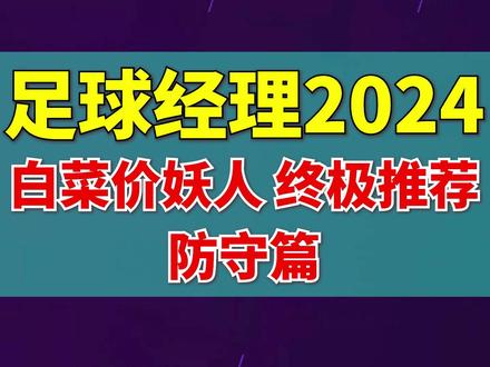 白菜价妖人终极推荐(防守篇)!超高性价比【足球经理2024】