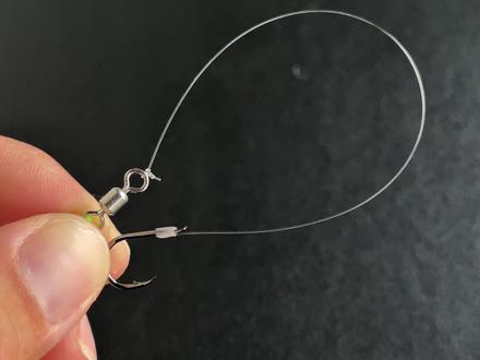 单钩钓鱼最结实的绑制连接主线方法 #钓鱼技巧 #子线连接8字环