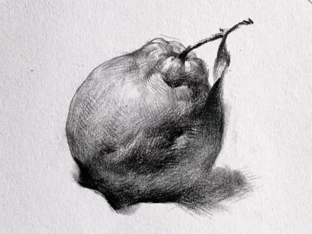 教你画丑橘#素描 #画画 #教程 #素描静物