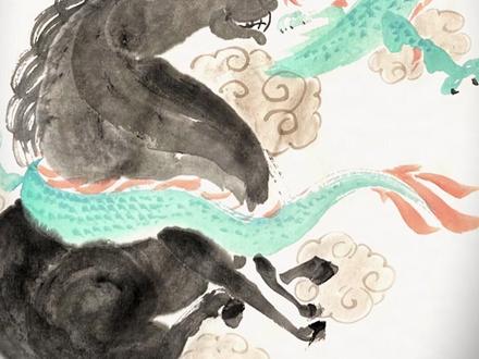 国风笔墨龙马精神。 马年画马,一幅国风笔墨的龙马精神带给大家。#水墨写意 #国粹传承 #抖出我的艺术 #一见爱上传统文化 #灵魂画师