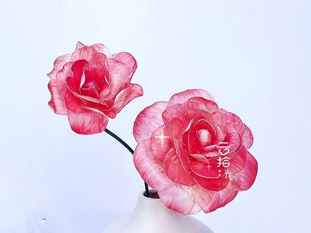 "柚"见花开,把秋天的第一个柚子皮做成花#柚子皮玫瑰花 #变废为宝 #手工diy #云拾光手作