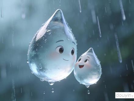 #原创动画 一年级语文上册第10课《雨点儿》动画朗读视频。视频中的图片全部由AI生成。