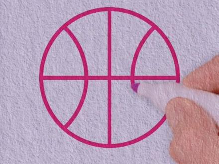 简笔画篮球 #简笔画 #简笔画教程