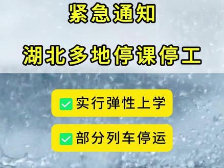 暴雨持续!武汉、宜昌宣布今明两天弹性上学,荆州”五停“! #湖北暴雨 #武汉暴雨 #停课 #突发 #暴雨