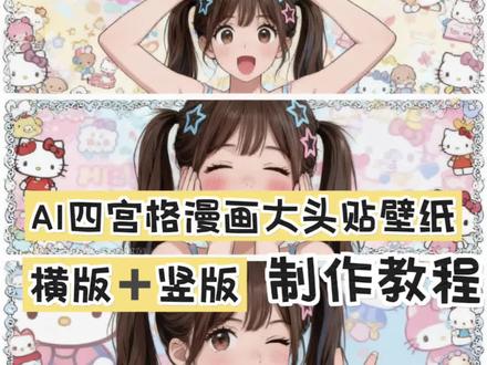 AI四宫格漫画大头贴壁纸横版➕竖版合集教程,ai四宫格漫画大头贴横版,ai四宫格漫画大头贴竖版,四宫格漫画大头贴横版口令 四宫格漫画大头贴竖版口令 四宫格漫画大头贴教程 ai四宫格漫画大头贴豆包口令 漫画特效照片生成 免费一键生成四宫格漫画大头贴 免费生成漫画特效 ai四宫格漫画拍同款 #ai四宫格漫画大头贴 #漫画大头贴特效 ai四宫格漫画玩法 ai四宫格写真 漫画特效照片生成 ai四宫格漫画教程 ai四宫格漫画创意 漫画大头贴 大头贴ai生成入口 四宫格漫画大头贴 ai大头贴特效 ai四宫格漫画大头贴 #即梦ai #四宫格漫画大头贴 四宫格漫画ai生成 ai四宫格漫画教程豆包#ai四格漫画教程