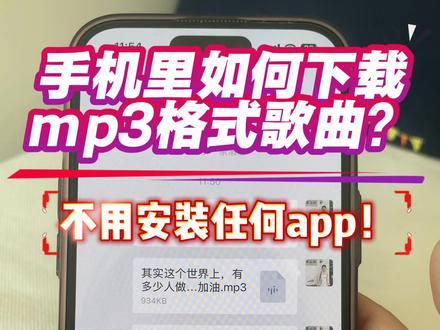 手机里下载歌曲伴奏mp3格式保姆级教程❗️30秒搞定❗️