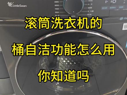 滚筒洗衣机的桶自洁#洗衣机