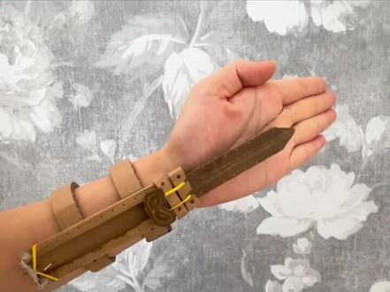 #上热门 儿子让我做一个,游戏里“唐三”用的暗器,这玩儿起来也太帅了吧!#手工diy #亲子手工