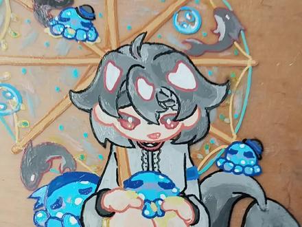 #绘画 #章鱼#鲨鱼 #拟人 #oC