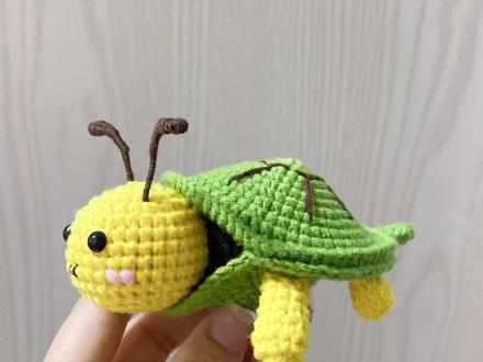 龟🐢闺蜜的蜜蜂🐝教程来啦#手工编织零基础教学 #零基础教学 #钩针教程