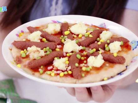 挑戰10個食玩做出真正大小的披薩啦!| #小伶玩具 #小伶 #悦儿