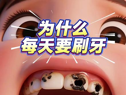 为什么每天要刷牙?儿童,幼儿好习惯养成启蒙动画故事。引导孩子爱刷牙,了解不刷牙的危害。#生活服务热点中心 #安全教育 #动画 #亲子教育 #动画小故事 @创作者扶持 @DOU+小助手