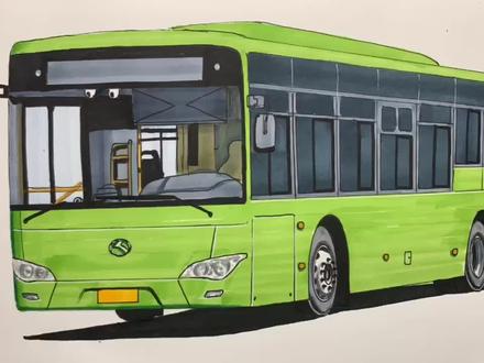金龙城市公交车,喜欢吗 #马克笔手绘 #金龙公交车 #公交迷 #金龙客车