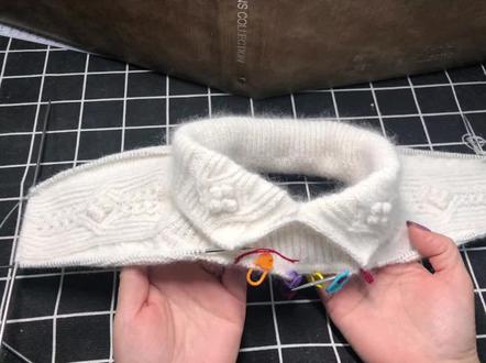 翻领豆豆马鞍肩引返#毛衣教程 #引返 #马鞍肩毛衣教程 #果果妈毛衣