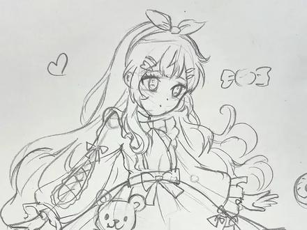 一起学画爱丽丝#零基础学画画 #绘画教学