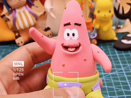 新手一看就会的派大星粘土教程,一起捏起来吧#粘土教程 #超轻粘土 #粘土 #派大星