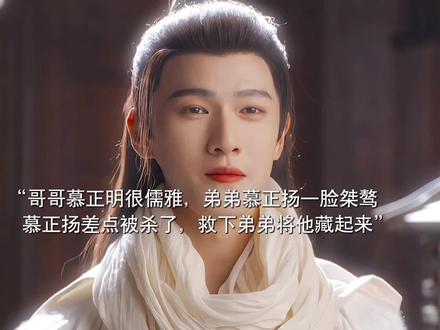 哥哥慕正明儒雅,弟弟慕正扬一脸桀骜。慕正扬带着目的接近蔡平殊,修炼紫微心经丧失心智被她亲手所杀。#李昀锐 #万鹏