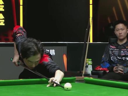 仁杆柯秉中,丝滑大金! #中式九球 #独牙 #仁杆 #决金