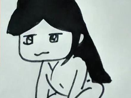 有刘海漂亮#简笔画 #跟着抖音学画画 #一学就会的简笔画 @抖音小助手 @抖音青少年 @抖音创作者中心
