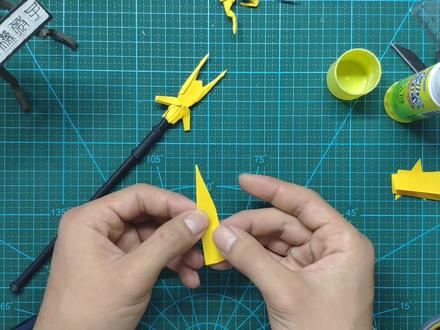 三尖两刃刀折纸教程!劈 搅 冲 扎,行云流水,出其不意!