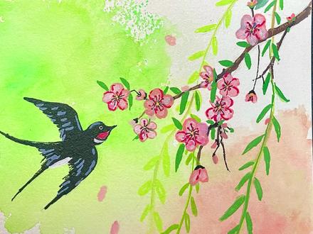 桃红柳绿燕归来|零基础简笔马克笔画
快来感受这一抹春意吧
#真实生活分享官 #春天的色彩 #跟着抖音学画画 #零基础学画画 #初描丙烯马克笔