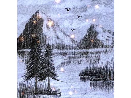 原来风景画这么简单,这不随便划拉就行嘛#零基础学画画 #画画 #原来画画如此简单 #画画其实很简单 #创作灵感