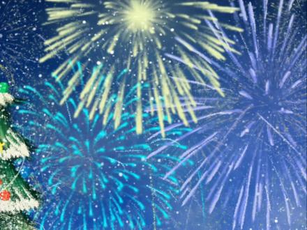 圣诞烟花你学会了吗#圣诞节 #圣诞树绘画 #圣诞树 #画世界pro圣诞树教程 #画世界pro教程 素材参考@小眼睛柏旭(有课)