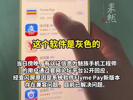 魅族手机被曝出现大规模闪屏事件