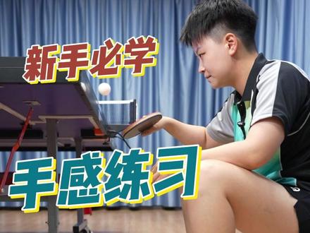 打乒乓必练的手感练习,最后一项能做到10个算你是高手!#乒乓球 #手感练习 #新手必学 AO04