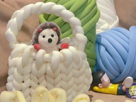 一根线徒手编手拎包,保姆级教程|冰岛线手编包#一学就会 #创意手编 #编织包 #手工礼物 #手作diy #冰岛毛线包