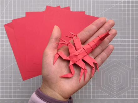 星座折纸天蝎座的折法来咯,是组合折纸,有些许难度,快来试试吧