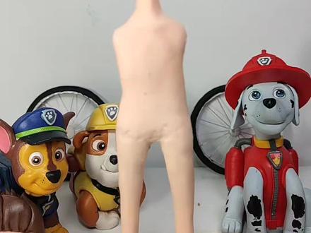 汪汪队立大功队长莱德#汪汪队立大功 #汪汪队莱德 #捏泥人 #超轻粘土手工 #我的手工日常