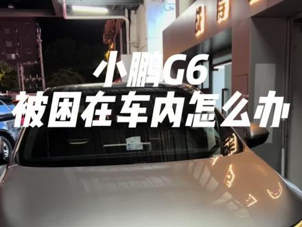 如果被困在车内了怎么办呢?#小鹏汽车 #小鹏G6