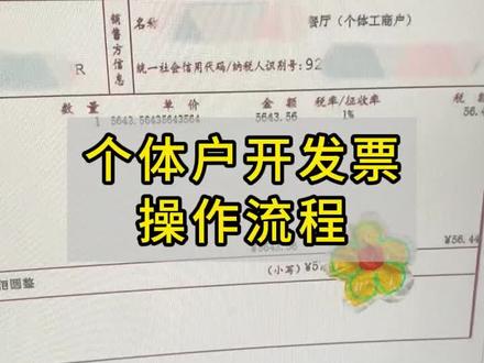 个体户如何开发票 操作流程#个体户 #分享你的开票技巧#财税 #创作者中心 #创作灵感