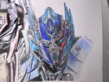 彩铅手绘擎天柱#画画 #彩铅 #变形金刚 #擎天柱 @抖音小助手 @【绘浮生·总部】