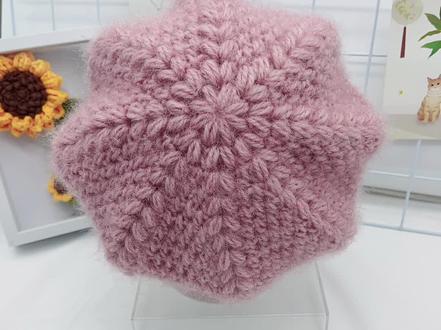 麦穗花贝雷帽教程来了#漂亮的帽子 #保暖又好看 #手工编织零基础教学