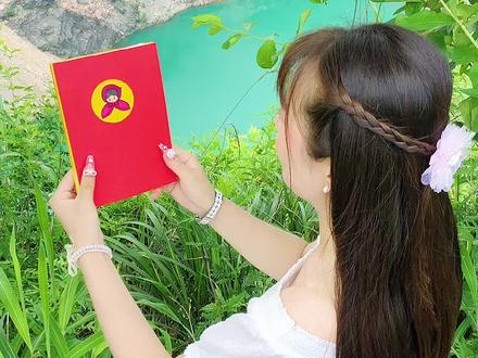 在天池旁做的 半成品#小红帽立体书 ~#手工立体书 #手工立体绘本 #小红帽与大灰狼 #本溪天池