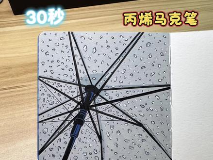 丙烯马克笔|超简单又好看的下雨天
#又简单又好看的画 #创作者中心 #创作灵感