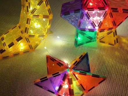 磁力片的1000种玩法:星星和月亮#磁力片 #磁力片玩具教程