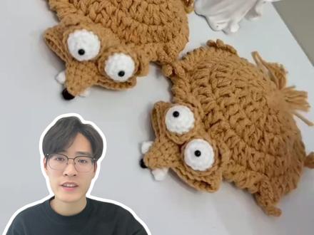 手工钩织小松鼠!桌面瞬间治愈了 #tiktok#跨境爆品#tk每日爆品#郑和数据#手工diy