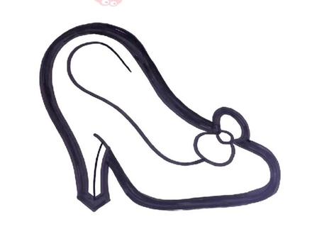 幻彩简笔画:美丽公主的水晶鞋#画画 #简笔画#手绘