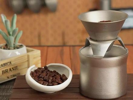 纯钛迷你杯|泡茶 + 手冲咖啡一杯搞定,轻便又高级