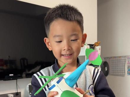 手工制作纸飞机
#儿童创意手工 #在家做实验