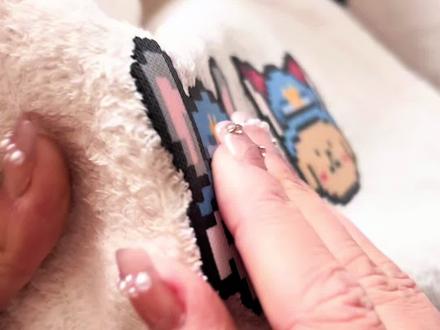 拼豆日常 | 毛巾烫拼豆终于成功啦~#拼豆日常 #拼豆教程 #毛巾烫 #疯狂动物城 #尼克狐尼克