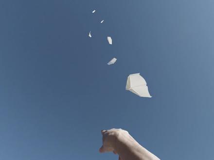 冠军级滞空纸飞机,飞得超久的纸飞机卷云#纸飞机 #折纸 #手工