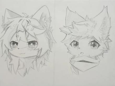 #手绘 #画画 #摸鱼 #兽设 兽兽毛发基础教学