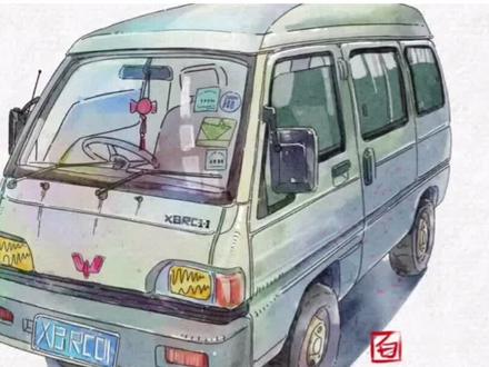 看看大神如何用平板手绘五菱宏光。#汽车 #手绘